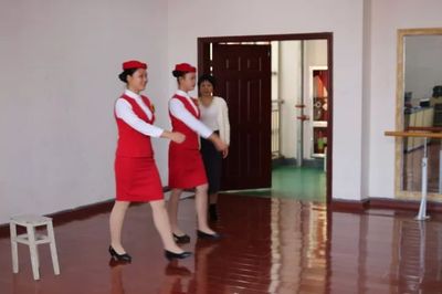 吉水团县委组织勤练礼仪迎来宾,服务活动敬万里